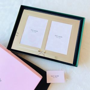 Beautiful Kate Spade Silver Double Frame with Bow